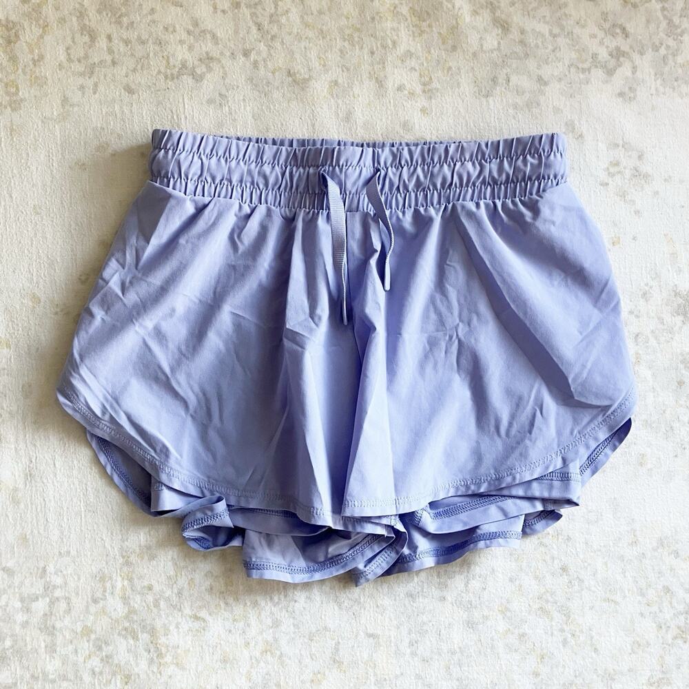 Target All In Motion Girls Medium 8 Double Layer Running Shorts Lavender Purple